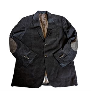 Vintage Ralph Lauren Dark Brown Corduroy Blazer Jacket Suit Coat Macy's 38 R